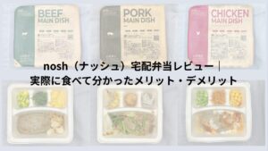 nosh（ナッシュ）宅配弁当レビュー｜実際に食べて分かったメリット・デメリット